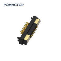 4 Pogo Pin Konektor Magnetik Sudut Kanan 5V 2A untuk Perangkat Elektronik