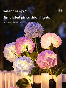 מנורת גן הידראנגאה עמיד למים עבור גן דשא בחצר האחורית - Product Image 2