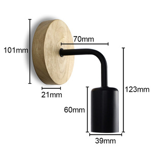 Antike Oft Eisen einfache Wand leuchte Retro Country Style LED linear für Home Office für Restaurant Bar Korridor Gang Wand absaugung - Product Image 3