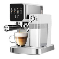 Cafetera Espresso Anbolife Thermoblock de 20 Bares con Tanque de Leche Desmontable de 500 ml y Control de Temperatura NTC OEM