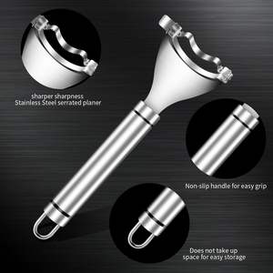 Gadget de cuisine tendance, poignée ergonomique, éplucheur de maïs créatif en acier inoxydable 430 - Product Image 3