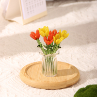 Handgefertigte Murano-Glas Bunte Kleine Blumenstrauß-Ornamente für Muttertag, Lehrertag, Heim- und Bürodekoration