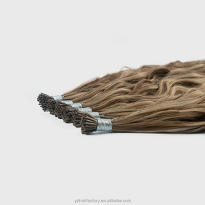 กาวเคราตินอิตาลีสำเร็จรูปสำหรับต่อผมแบบ I Tip ผมแท้แบบ Double Drawn เกรด Virgin Raw ของรัสเซีย แบบ K Tip ผมแท้ Remy สำหรับขายส่ง - Product Image 3