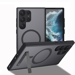 เคสโทรศัพท์แม่เหล็กพร้อมขาตั้งสำหรับ Samsung <span class=keywords><strong>Galaxy</strong></span> S26 S25 S23 FE <span class=keywords><strong>S22</strong></span> S24 <span class=keywords><strong>Ultra</strong></span> Plus รุ่นใหม่ ปี 2026 พร้อมขาตั้งในตัว - Product Image 1