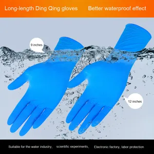 Wholesale 12-Inch Extra Long Thick Nitrile Gloves for Household Cleaning Electronic Rehabilitation Therapy Supplies - Product Image 4