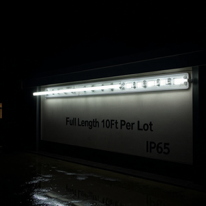 Tira de Luces LED de 10 Pies por Lote, IP65 Impermeable, DC 12V, Blanco Frío, Luz Publicitaria para Exteriores, Montaje en Pared de Aluminio - Product Image 2