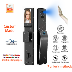 <span class=keywords><strong>Nouvelle</strong></span> <span class=keywords><strong>Serrure</strong></span> Intelligente TUYA à Empreinte Digitale et Reconnaissance Faciale, <span class=keywords><strong>Serrure</strong></span> de <span class=keywords><strong>Porte</strong></span> Électrique Biométrique Intelligente avec Caméra - Product Image 1
