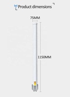 Antena WIFI Wlan 2,4 GHz 5 GHz 10 dBi MIMO Omni 2,4G de doble banda polarizada para Radio UBNT Mimosa