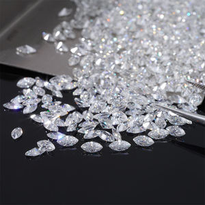 Venta al por mayor de fábrica: Piedra de moissanita DEF con corte marquesa de fantasía Melee - Product Image 3