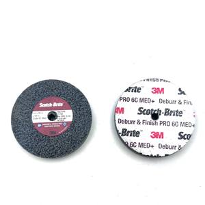 3M 스카치 브라이트 디버와 마무리 프로 유나이티드 휠 3*1/2*1/4 인치 그란데 6C Med + PN28838 디버링 휠 - Product Image 1