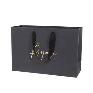 Quà tặng Túi Tote Dày Mỹ phẩm quần áo mua sắm Túi giấy Kraft in logo thương hiệu Túi mua sắm sang trọng có tay cầm - Product Image 3