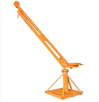 Mini grue de construction de 1000 kg 360° °   Lève-personne rotatif d'extérieur pour poteaux, type Monkey Lift, de l'usine chinoise