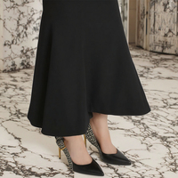 Chaussures à talons aiguilles en cuir véritable doré pour femmes, personnalisables avec logo, souples, à bout pointu, à boucle, fines, pour l'été 2025