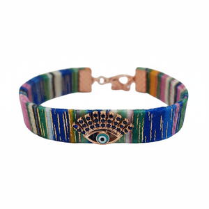 Charme de mode en forme d'œil pour bracelet Tissu élégant Design mauvais œil - Product Image 2