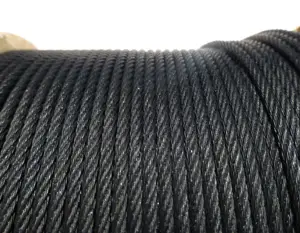 Marine Grade SS316 1x19 7x7 1/8" Black Oxide Wire Rope Cable For Cable Railing DIY