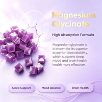 Gummies de glycinate de magnésium à absorption élevée, complément de magnésium pour femmes et hommes, soutien musculaire et relaxation