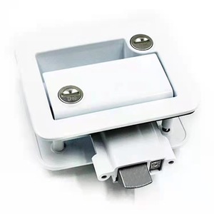 Sắt Trailer khóa cửa 4 x đen mái chèo nhập chốt 84mm x 68mm & phím cho Caravan xe tải RV - Product Image 1