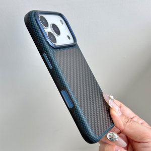 เคสลายคาร์บอนไฟเบอร์สุดหรูสำหรับ iPhone 17 Pro Max เคสกันกระแทกแบบแม่เหล็กสำหรับ Samsung - Product Image 3
