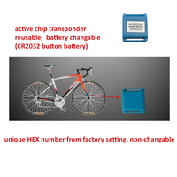 2.4GHz lecteur RFID actif sport synchronisation décodeur puce transpondeur pour moto vtt compétition contrôle d'accès lecteurs de cartes