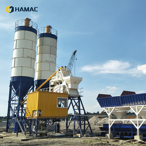 HZS50 High Performance Concrete Batching Plants Fixed Ready Mixed Cement Mixer <b>Aggregate</b> Concrete Mixing Plant - Product Image 2