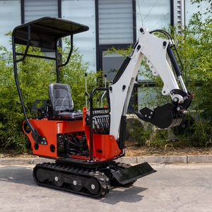 Suministro de 800 kg para Miniexcavadora HT08, Profundidad de Excavación de 1300 mm, Excavadora Compacta con Caja de Cambios, PLC y Rastrillo - Product Image 1