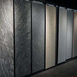Ubin eksterior untuk dinding dan lantai batu tekstur tahan panas porselen ubin luar ruangan 18mm tebal 600x600