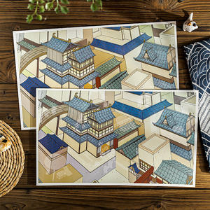 4 hojas/paquete de pegatinas de paisaje 3D Cat House Tanri Series Lynx Theme Planner decoraciones materiales de gran tamaño - Product Image 3