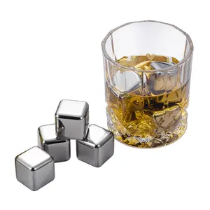 304 acciaio inossidabile riutilizzabile Ice Grain Metal Chilling Bar birra fredda whisky Red Wine Stone Ice Cubes