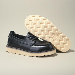 Nouvelles Chaussures pour Hommes – Style Printemps-Automne en Cuir Véritable Haut de Gamme, Style Workwear Décontracté Britannique, Respirantes - Product Image 3