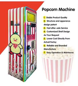 Máquina Expendedora de palomitas de maíz para aperitivos, máquina expendedora de palomitas de maíz de Metal para Parque de Atracciones comercial automático - Product Image 2