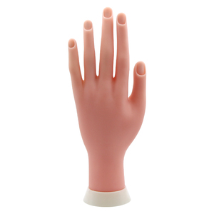 Main d'entraînement en ABS pour ongles artificiels, main souple pour faux ongles, doigt positionnable pour l'art des ongles, ensemble d'outils de présentation pour la formation en manucure en salon - Product Image 6