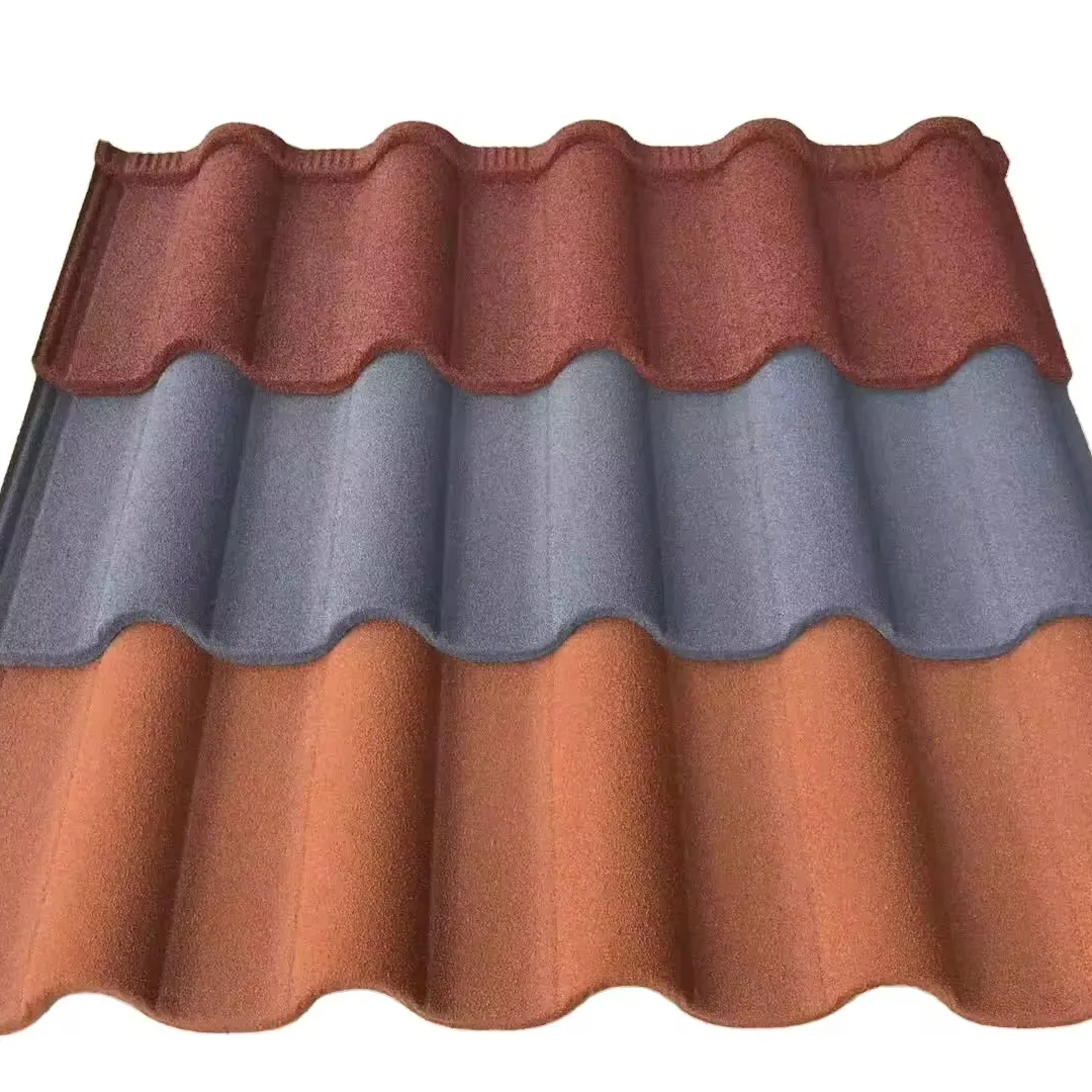 Classic lightweight roof tile classic stone coat metal roof tile color steel tile