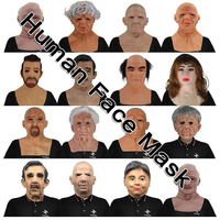 Masques de poulet personnalisés en gros, conception OEM, fabricants de masques amusants, masques en silicone à succès, visages réalistes