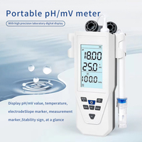 Testeur de qualité de l'eau portable 0-14pH/mV avec écran LCD, analyseur de pH pour laboratoire, aquarium, piscine, sonde