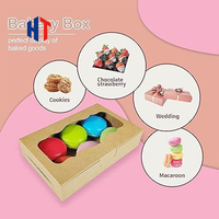 Boîte en papier d'emballage pour beignets de qualité alimentaire avec revêtement en PE