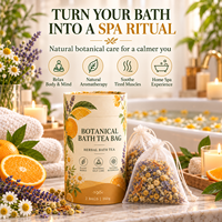 Sachet de bain aux herbes botaniques avec pétales de rose, camomille, lavande et eucalyptus, emballage OEM sous marque privée