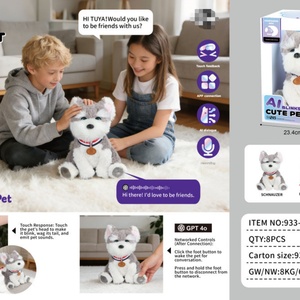 Juguete Inteligente con IA Deepseek, Cachorro de Peluche que Mueve la Cola y Parpadea con Sonido, Juguete Interactivo con Voz Tamagotchi, Regalo para Niñas - Product Image 2