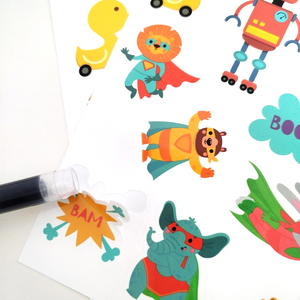 Tùy chỉnh in dễ thương Kawaii mô hình nhỏ Sticker tấm nhật ký thẻ sổ lưu niệm trang trí Nụ Hôn cắt dán - Product Image 5