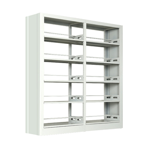 Estantería moderna de acero para libros, mueble de metal con andamio, de cuero - Product Image 4