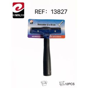 Raschietto MNJ 12 X 19 Cm con Manico in Gomma per Lavori di Pulizia e Raschiatura - Product Image 1