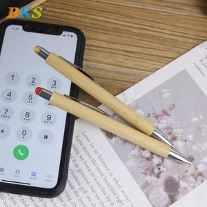 Elegant Customized Logo Bamboo Ballpoint <b>Pen</b> with Electric Screen Feature for Promotion Gifts - Product Image 3
