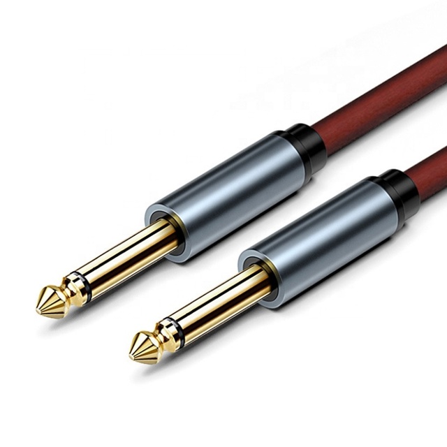 Xput High Quality Low Noise OFC Instrument Cable Male to Male 6.35MM TS Mono Audio Wire for Guitar Equipment
