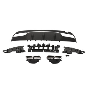 Accesorios para Auto AMG C63 Estilo Deportivo, Lip Delantero para Parachoques de 4 Puertas, Puntas de Escape, Difusor Delantero, Plug and Play para <span class=keywords><strong>Clase</strong></span> <span class=keywords><strong>C</strong></span> W205 C205 Coupé - Product Image 1