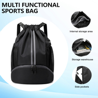 Bolsa de Gimnasio con Cordón para Hombre, Mochila Impermeable con Cordón para Mujer, Bolsa de Natación con Compartimento para Zapatos, Bolsas de Natación con Cordón