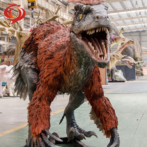Dinosaure animatronique grandeur nature personnalisé pour intérieur/extérieur avec construction métallique pour utilisation dans les aéroports et les garderies - Couleur et taille personnalisables - Product Image 3