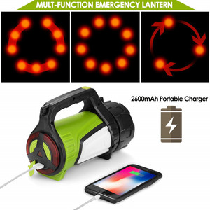 Hand Lantern Led <b>Rechargeable</b> Battery Touch Switch Outdoor Camping Light Portable <b>Flashlight</b> With Usb Port - Product Image 5