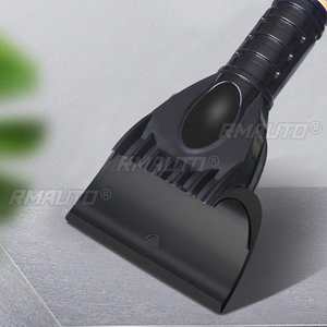 Outils de déneigement pour voiture, pelle à neige télescopique rotative en ABS bleu, réglable en longueur, pelle à neige portable pour véhicule, hiver - Product Image 5