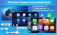 Autoradio Android Podofo 9 pouces, autoradio sans fil Carplay Android Auto HIFI RDS GPS pour Honda CRV 2002-2006, électronique automobile