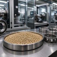 Granulés de copolymère d'acétal POM à 40 % de sulfate de baryum, résistants aux hautes températures et anti-glissement, pour supports de roulements