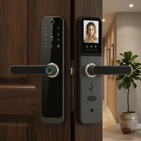 Serrure intelligente étanche SINON avec caméra WiFi Tuya, reconnaissance faciale 3D, serrure de porte numérique pour la sécurité des appartements intelligents